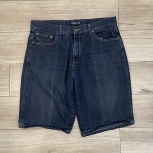 Y2K Gioberti Jean Shorts Mens Size 36x12.5" Skater Grunge Gothic Jorts 2000s
